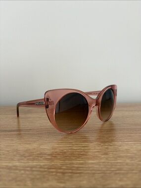Authentic Mugler Cat-Eye Sunglasses with Gradient Brown Lenses